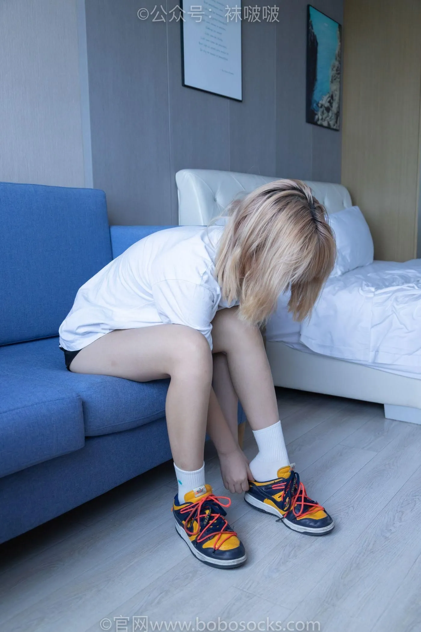 [BoBoSocks袜啵啵]NO.009 果冻-耐克板鞋、白棉袜、裸足 [130P]插图8